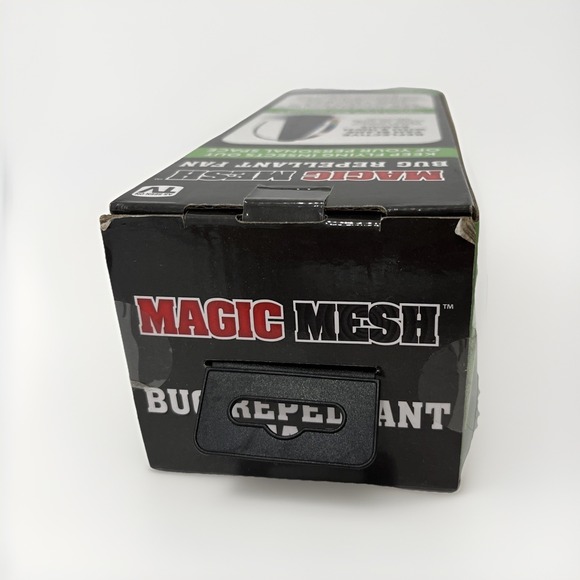 NEW Magic Mesh Bug Repellent Fan Fly Away Tabletop or Hang w/Reflective Blades - Picture 6 of 6
